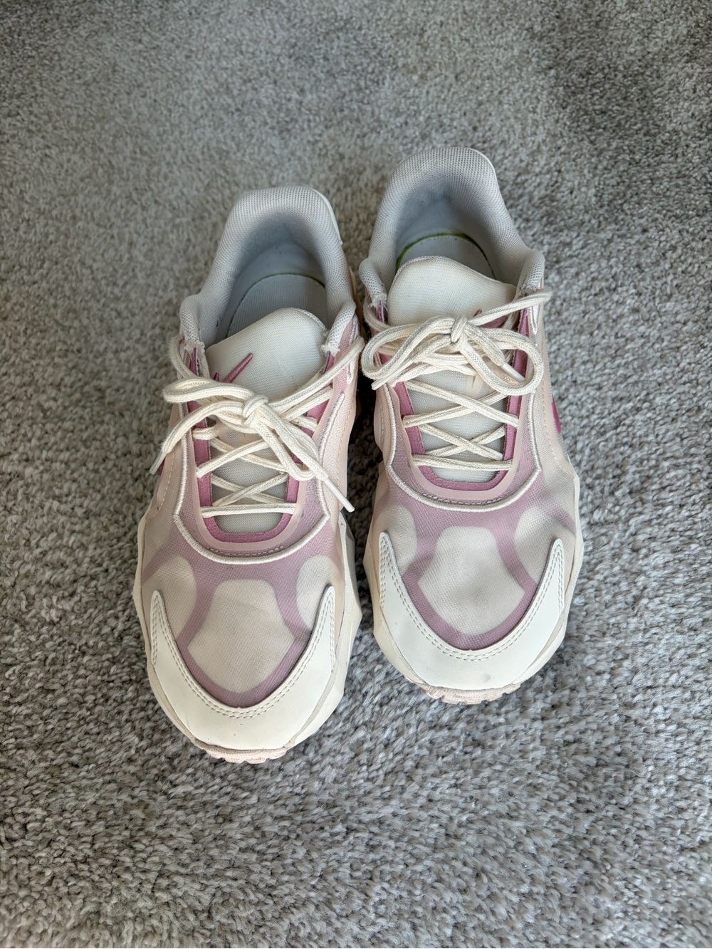 Nike Women’s Pink and White Casual Sneakers